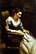 Jean-Baptiste Camille Corot The Letter Sweden oil painting artist